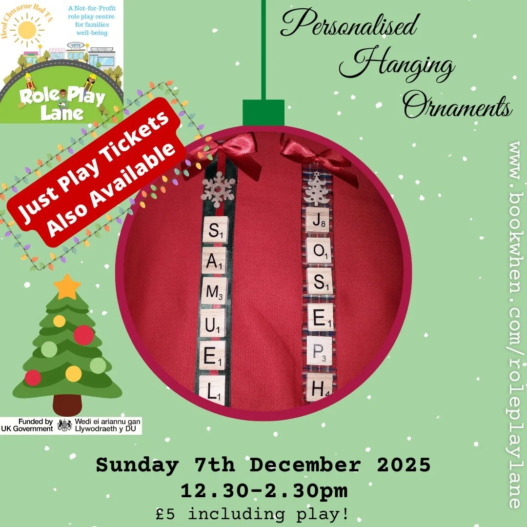 Escape the wet and windy weather🌧️☔🥶 and come join us tomorrow Sunday 7th December 12:30-2:30pm for some Christmas crafting &amp; play in our warm and welcoming Role Play Village

Or if you're not in a crafting mood we also have some Just Play tick