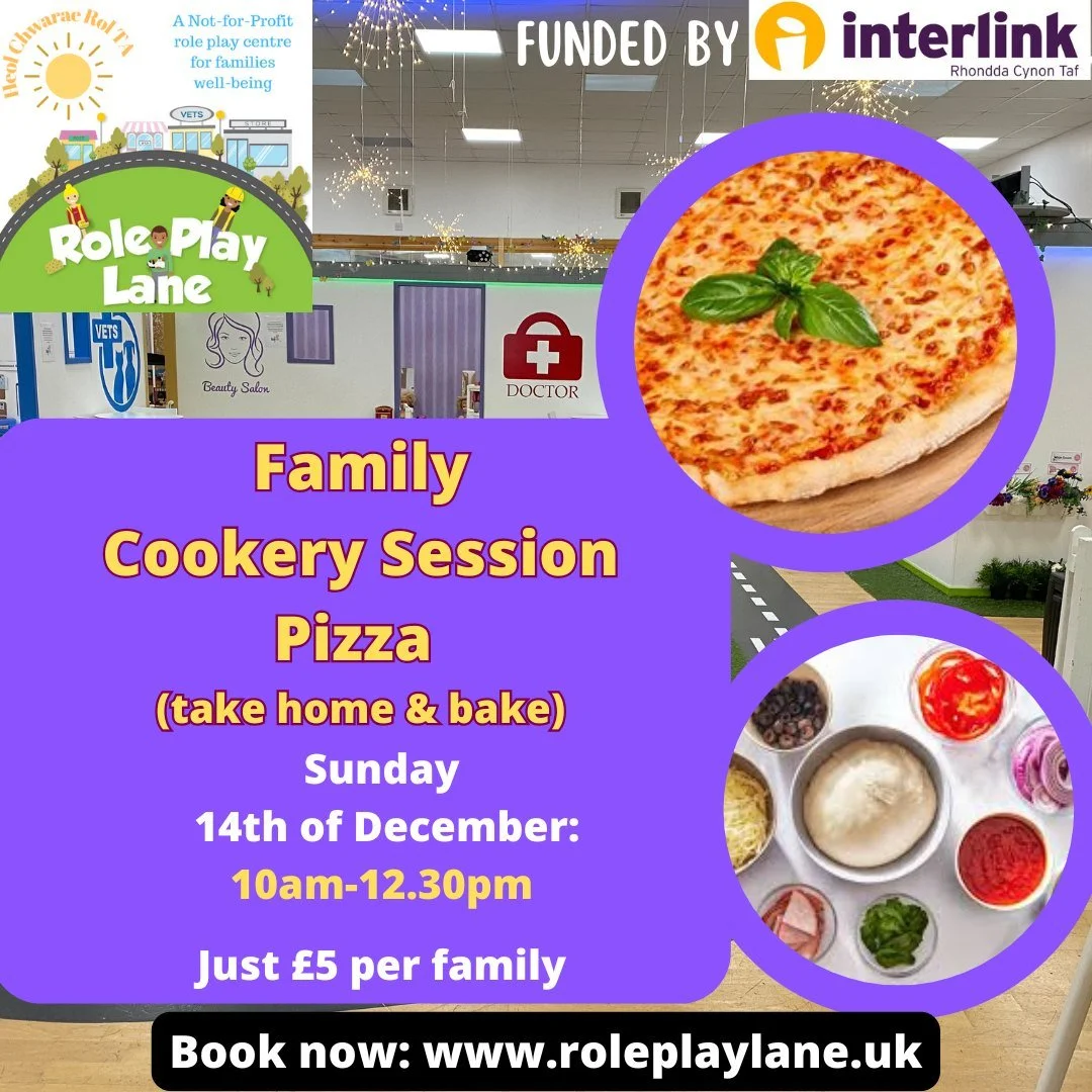 🥰Join us for a lovely Family Cookery session!

Suitable for all the family to enjoy. We will be making pizza dough from scratch. You can then enjoy our fabulous Role Play Village whilst your dough is rising. There will then be time to top your Pizza