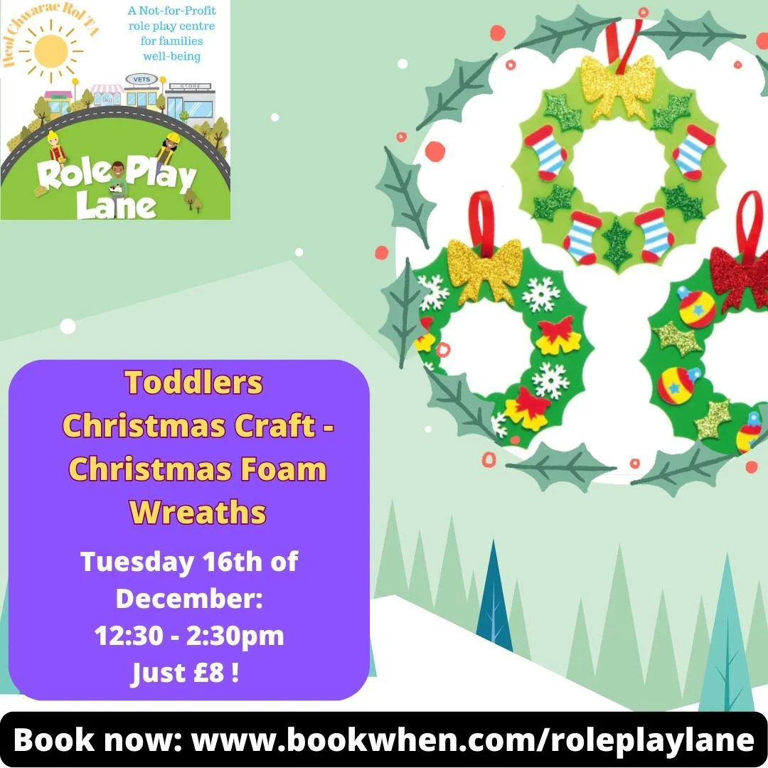 🎄Come and join us for a festive Christmas Play, hot chocolate and Christmas story, PLUS Christmas Craft session - making foam Christmas wreaths!

🌟Spaces are limited so it won&rsquo;t get too busy!

🌟The craft tables will be in the middle of the r