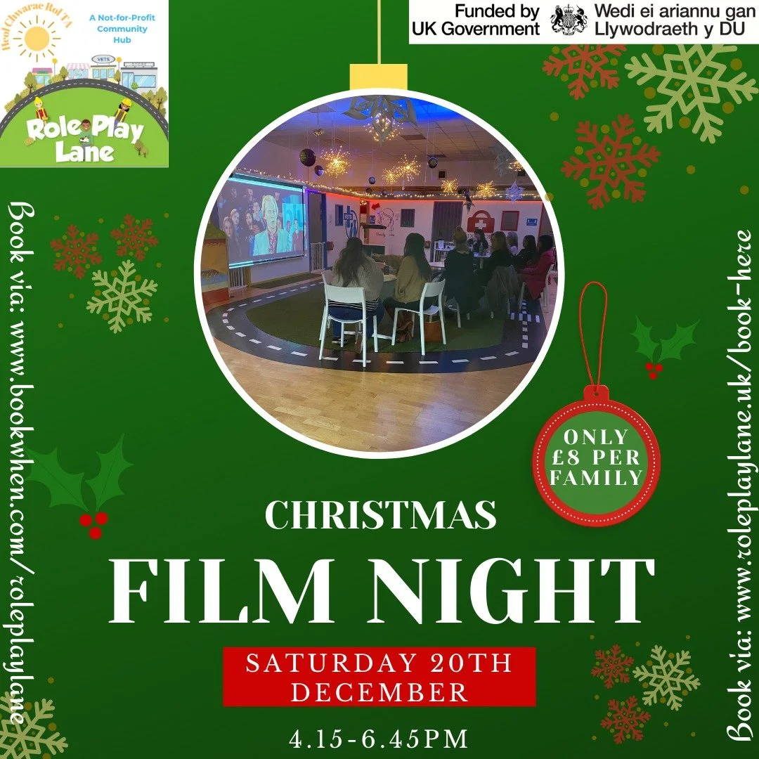 🎬✨ Last Few Spaces - Christmas Family Film Night ✨🎄

🎅 Join us for a cosy, feel-good Christmas Family Film Night, with a festive film and a festive buffet served during the movie for families to enjoy 🍽️

Thanks to Welsh Government funding, we&rs