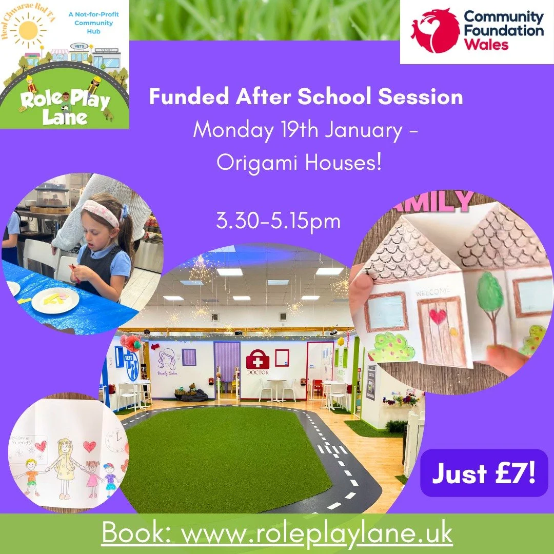 ✨Looking for a relaxed after school activity? 

Our Funded After School Club includes creative crafts, role play fun and a calm space to unwind.

📅 Mon 19 Jan | 3.30&ndash;5.15pm
🎨 Origami Houses
💷 Just &pound;7

👉 Booking link in comment and on 