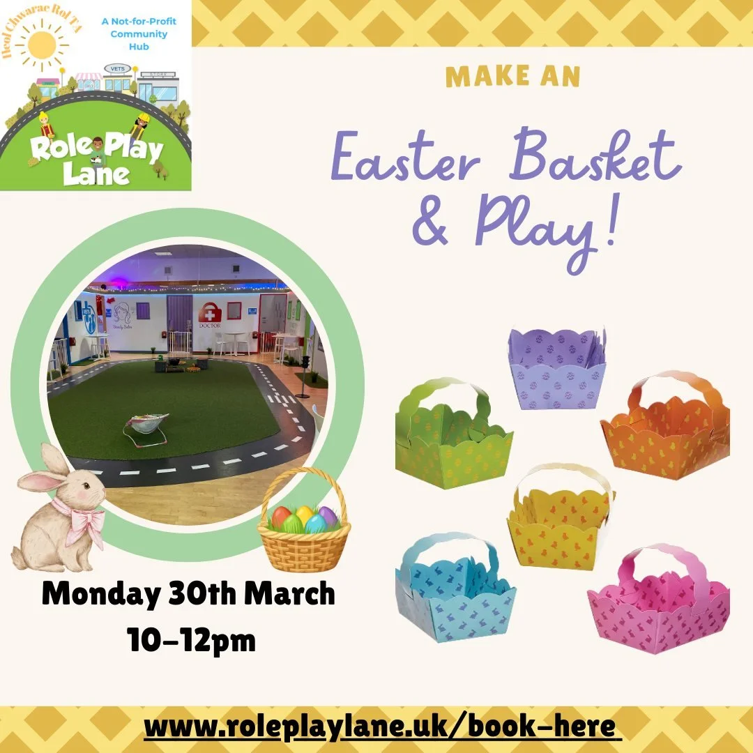 🐣🌼 EASTER FUN IS HERE AT ROLE PLAY LANE! 🌼🐣

Looking for something creative, colourful and full of joy for the little ones? We&rsquo;ve got a double dose of Easter magic happening on Monday 30th March&hellip; and you&rsquo;re invited! 🎨💛

✨ 10: