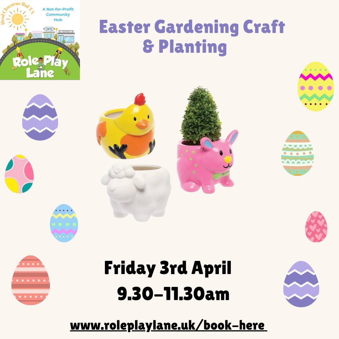 🌱🐣 Easter Gardening Craft &amp; Planting 🐣🌱

Join us for a lovely hands-on Easter session where children can decorate their own Easter plant pot and plant something to take home and grow 🌼💛

A perfect mix of creativity and nature - ideal for li