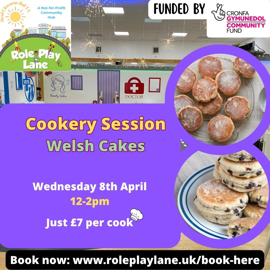 Join us tomorrow for a flipping fantastic session making Welsh cakes! ONLY ONE SPACE LEFT!

🕛12-2pm - includes play
💷 Just &pound;7

➕ We also have some 'Just Play' spaces available for &pound;7 during that session and also availability for our mor