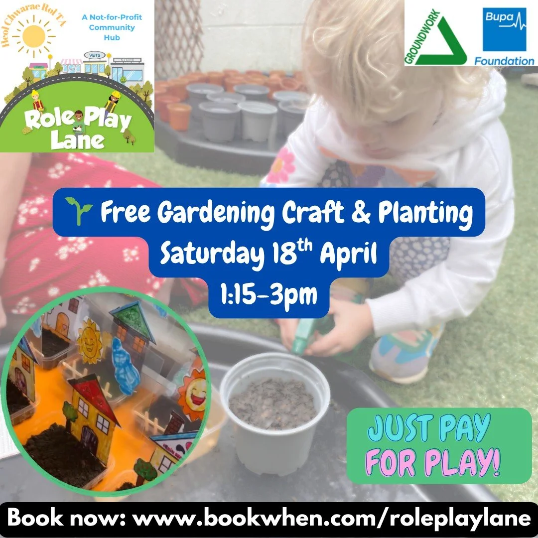 🌱 FREE Gardening Craft &amp; Planting! 🌱

Join us for a lovely hands-on gardening session where children can decorate their own garden scene and plant something to take home and grow 🌼

A fun mix of creativity and nature &ndash; perfect for little