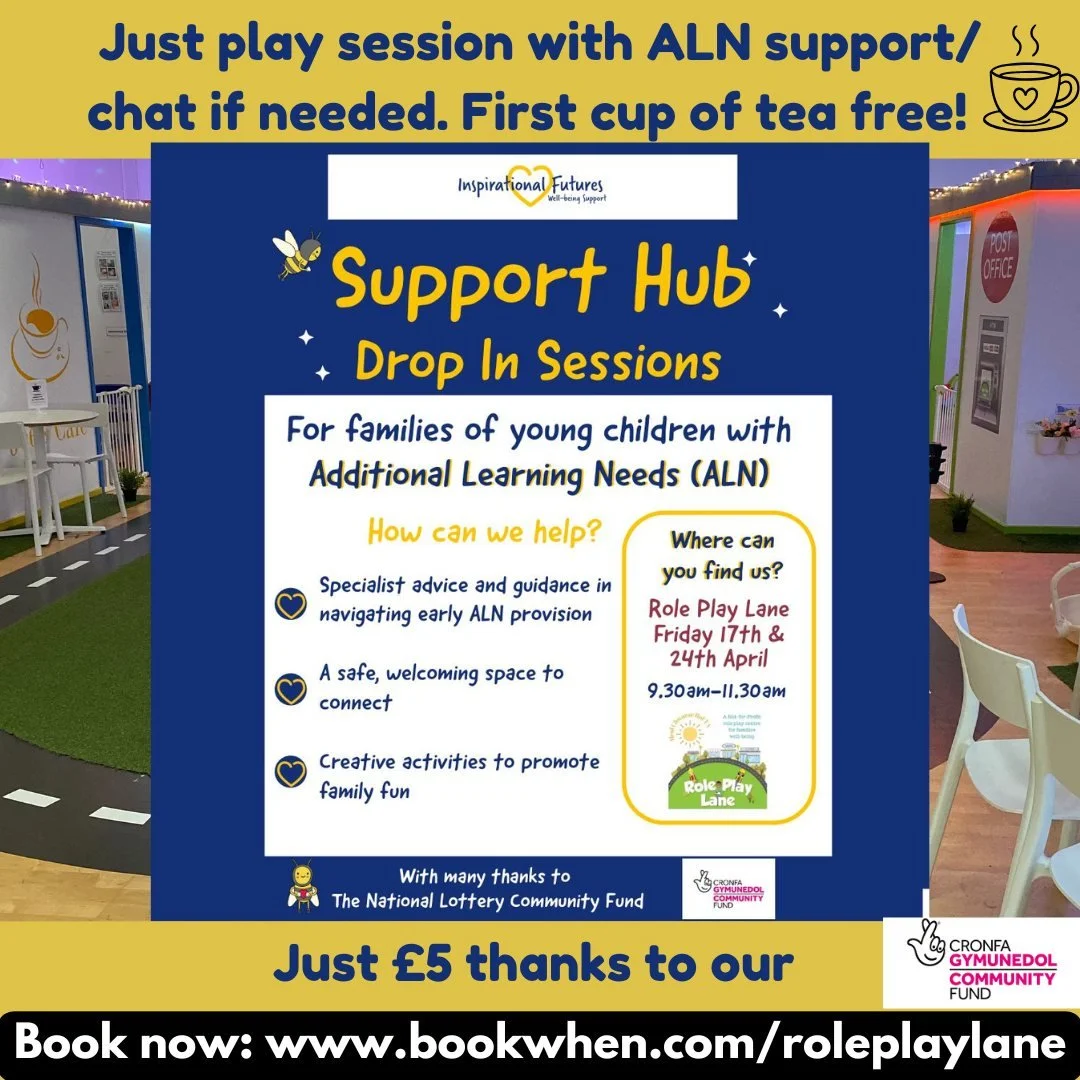 💛 A calm, welcoming space this Friday&hellip;

We&rsquo;re running our Support Hub Drop-In Session with Inspirational Futures at Role Play Lane this week, and we&rsquo;d love to see some friendly faces there 💫

✨ Open to ALL families - whether you&