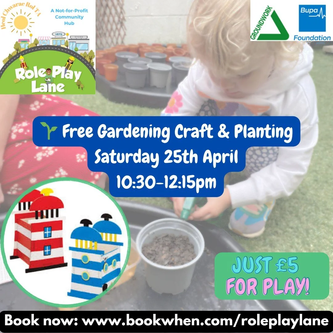 🌱 Funded Gardening Craft &amp; Planting

Join us for a lovely hands-on gardening session where children can make and decorate their own wooden lighthouse flowerpot, and also plant something to take home to grow.

A fun mix of creativity and nature &