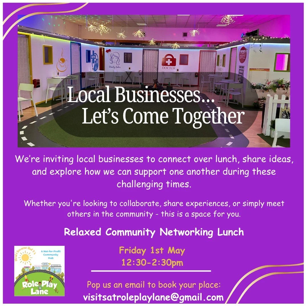 💜 Local Businesses&hellip; Let&rsquo;s Come Together 💜

We know &ldquo;networking&rdquo; can sometimes feel a bit&hellip; awkward 😅
So we&rsquo;re doing things a little differently.

Join us for a relaxed community networking lunch - a chance to c