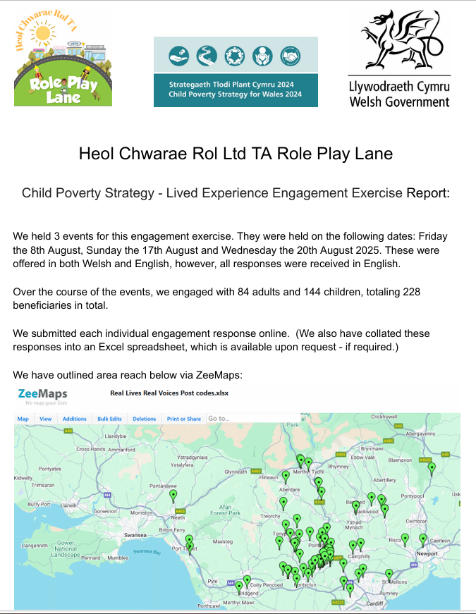 Child Poverty Strategy - Lived Experience Engagement Exercise Report: