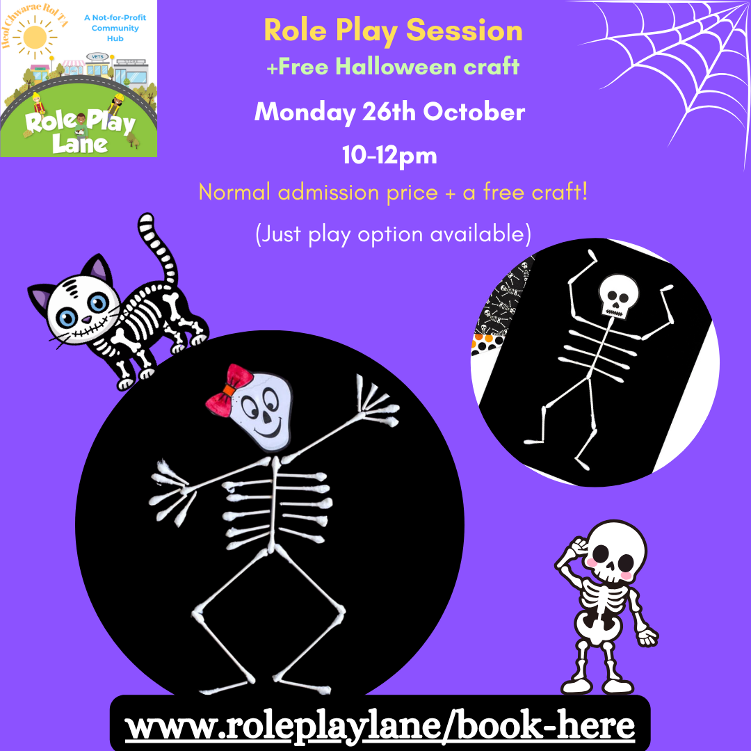 Halloween week - Role Play Session + FREE Skeleton Craft! 💀