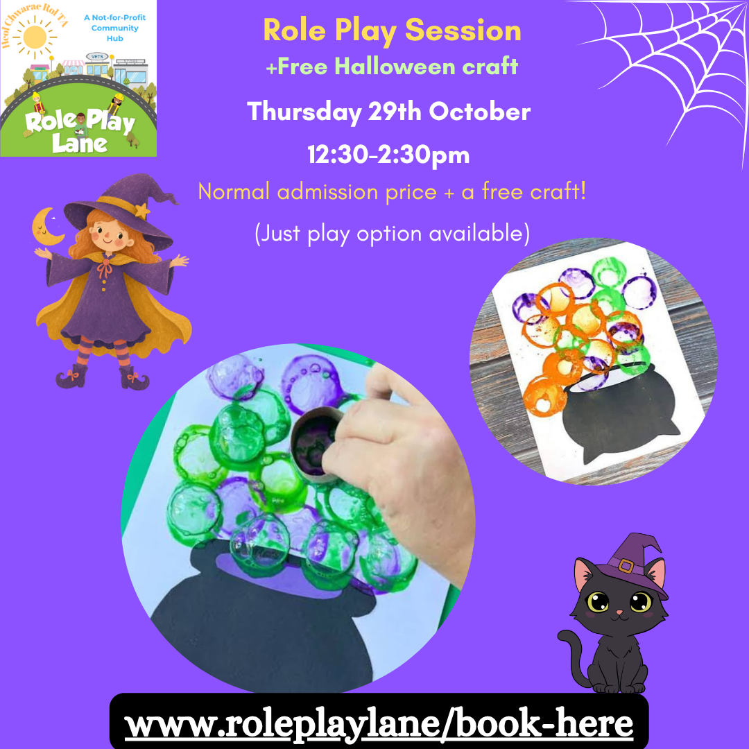 Role Play Session + FREE Bubble Cauldron Craft! 🧙