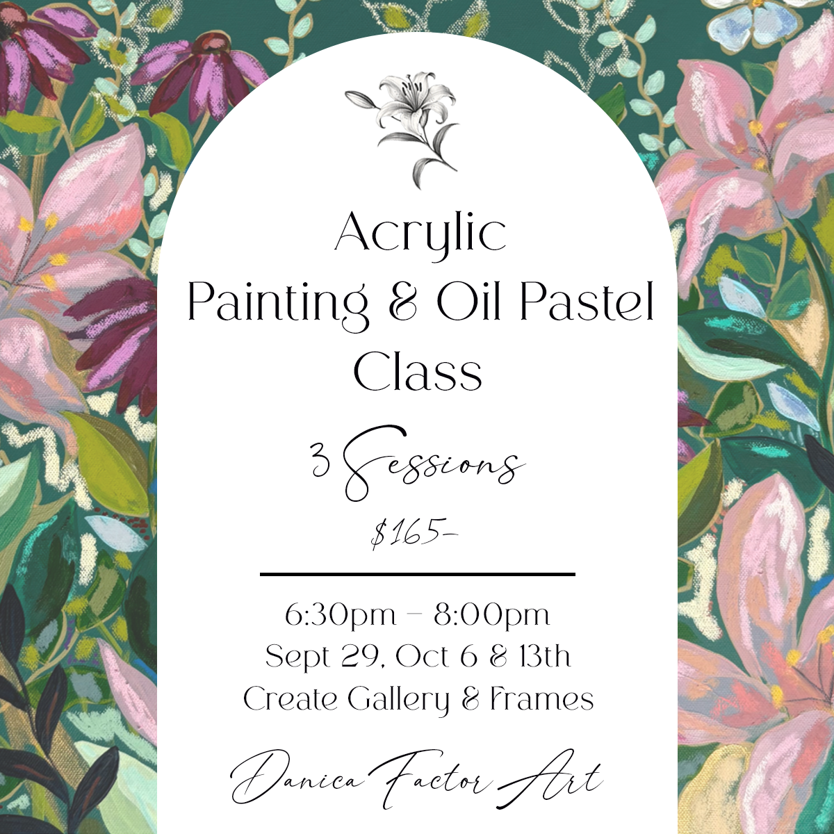 Boise Art Class: Learn Acrylic Painting & Oil Pastels