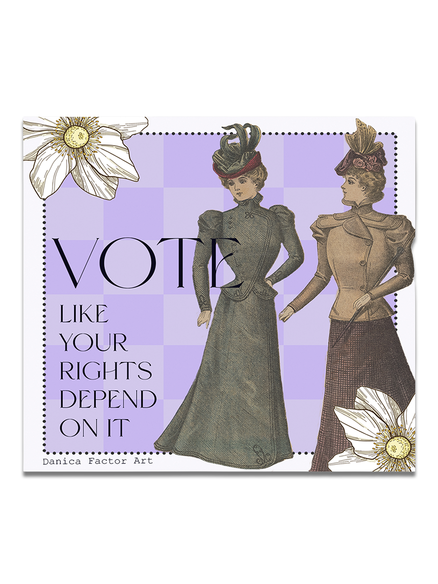 Victorian Sticker: Vote