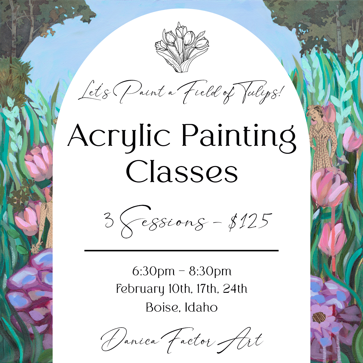 Acrylic Painting Class (3 Sessions)