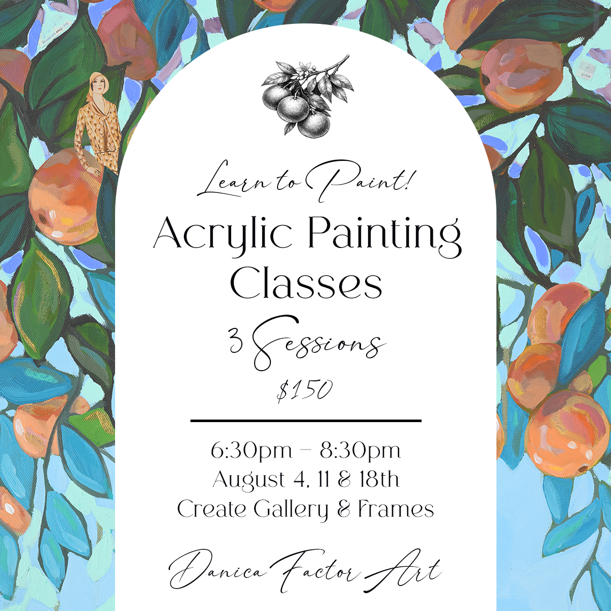 Boise Art Class: Learn to Acrylic Paint