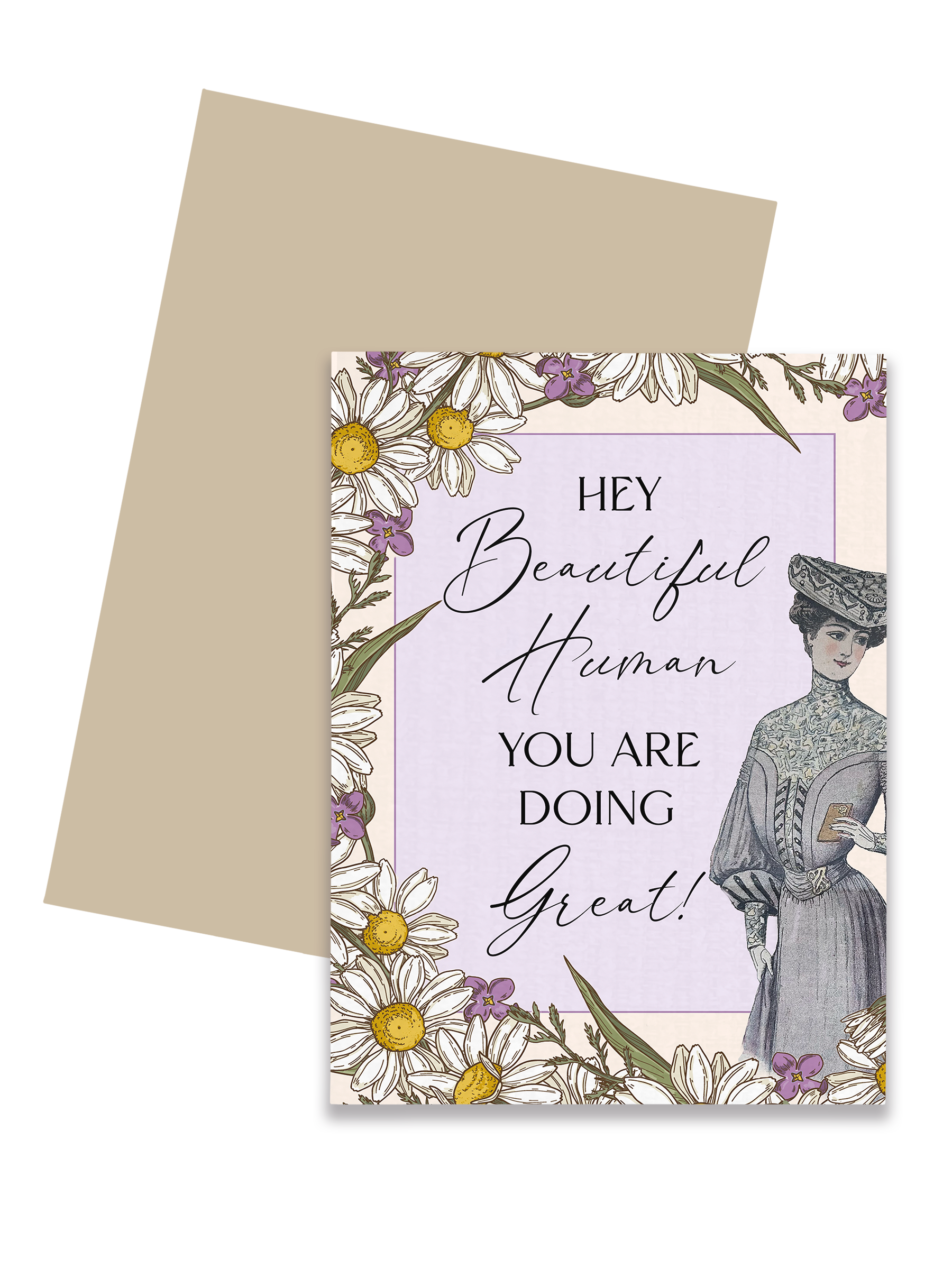 Victorian Greeting Card: Beautiful Human