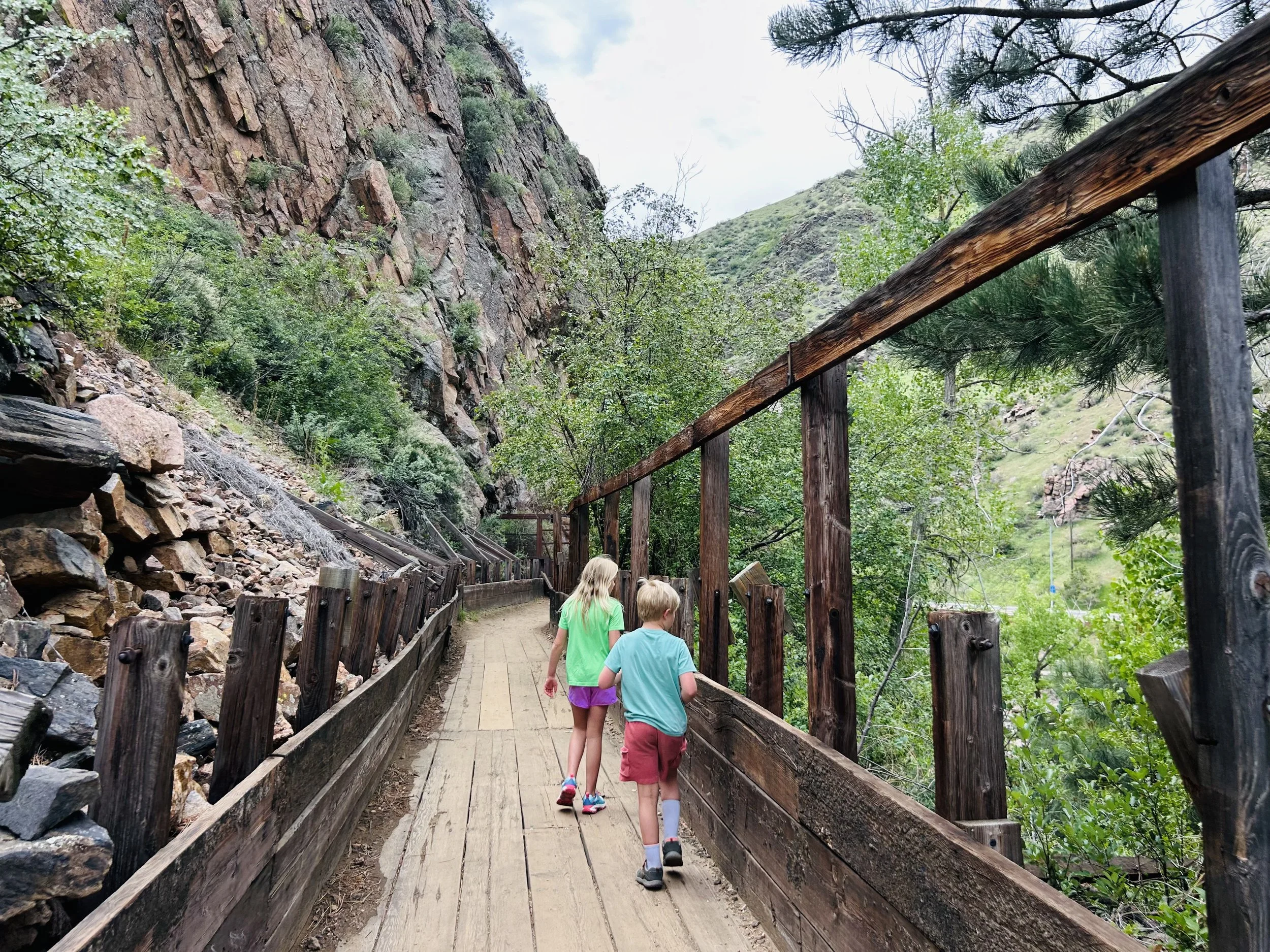 Walking along Welch Ditch