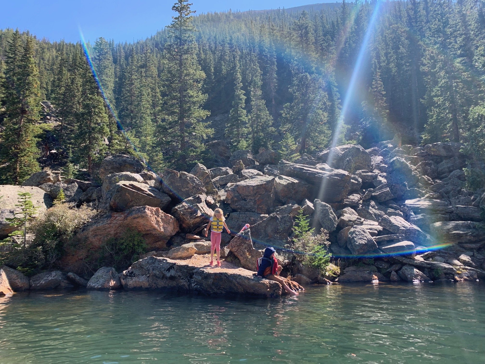 Far side of the lake