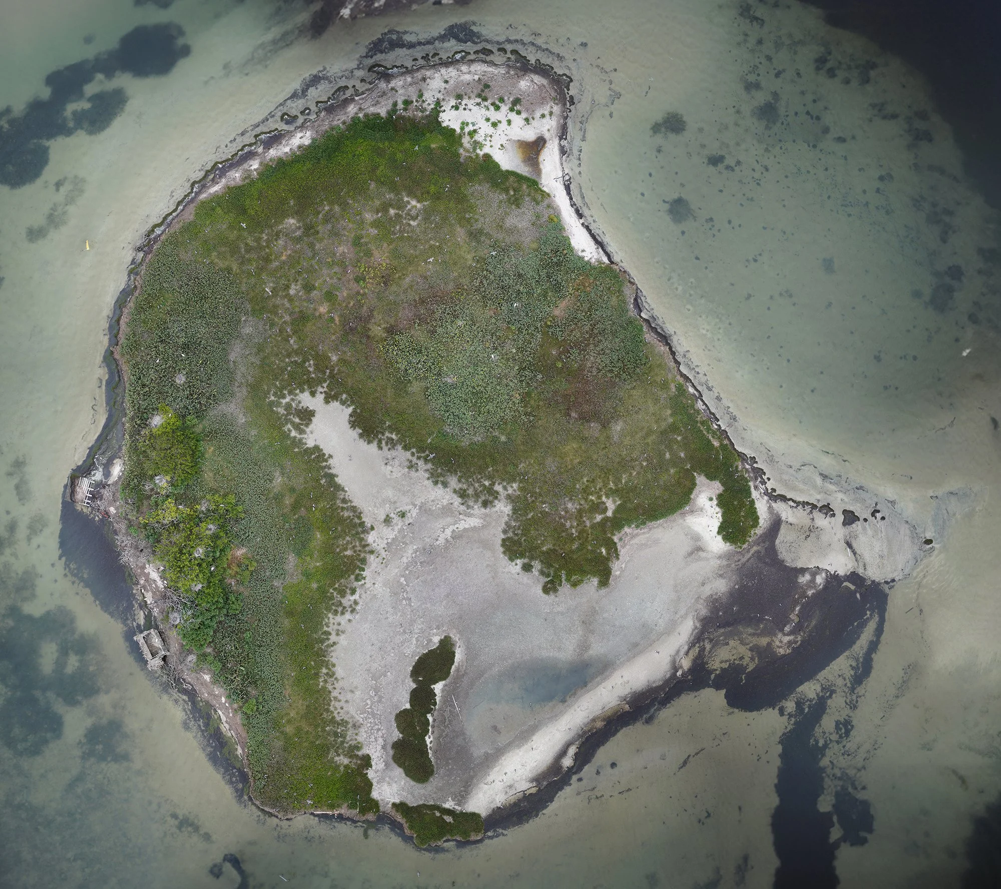 Aerial photograph of Central Pita Island