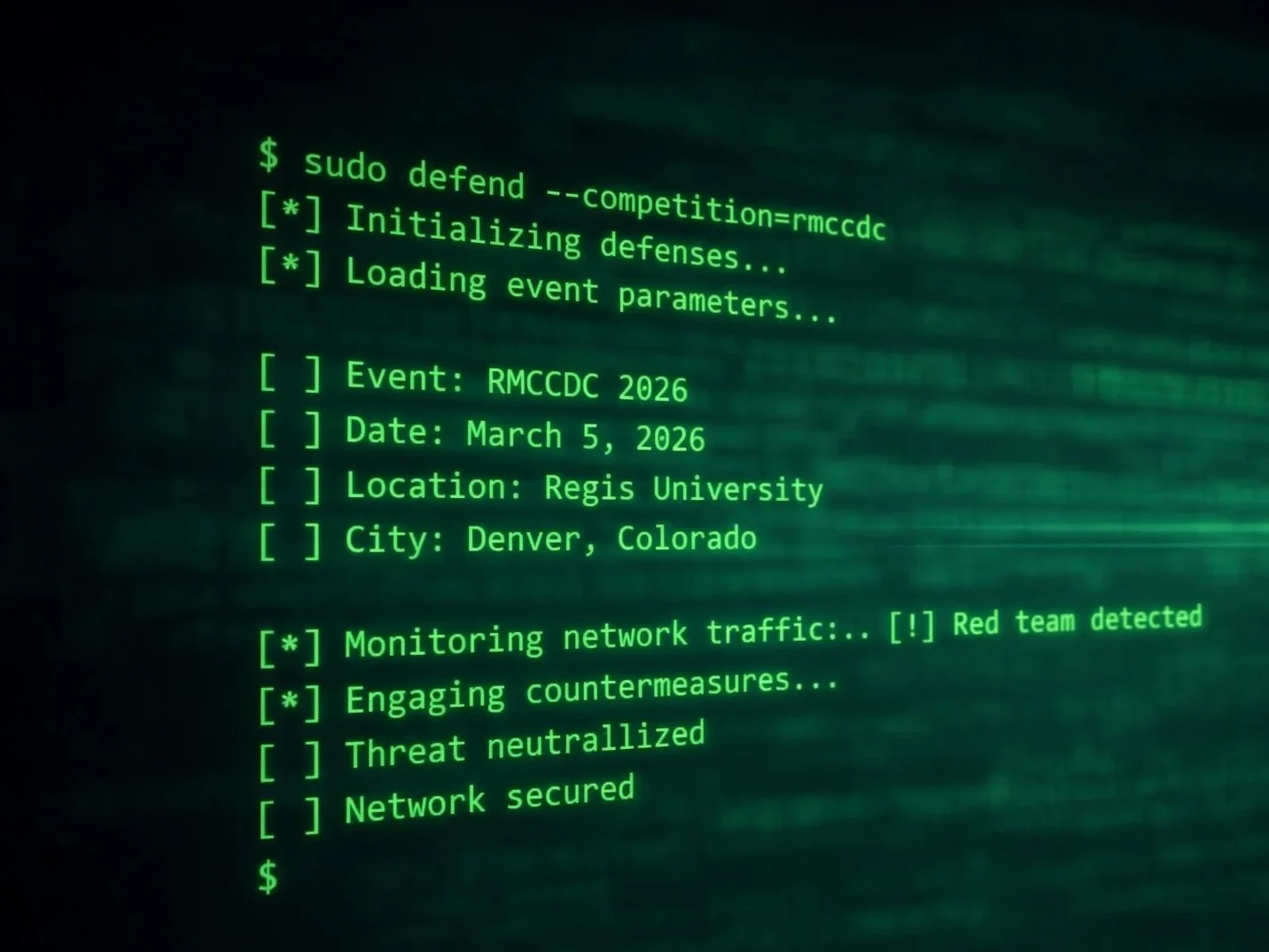 Rocky Mountain Collegiate Cyber Defense Competition