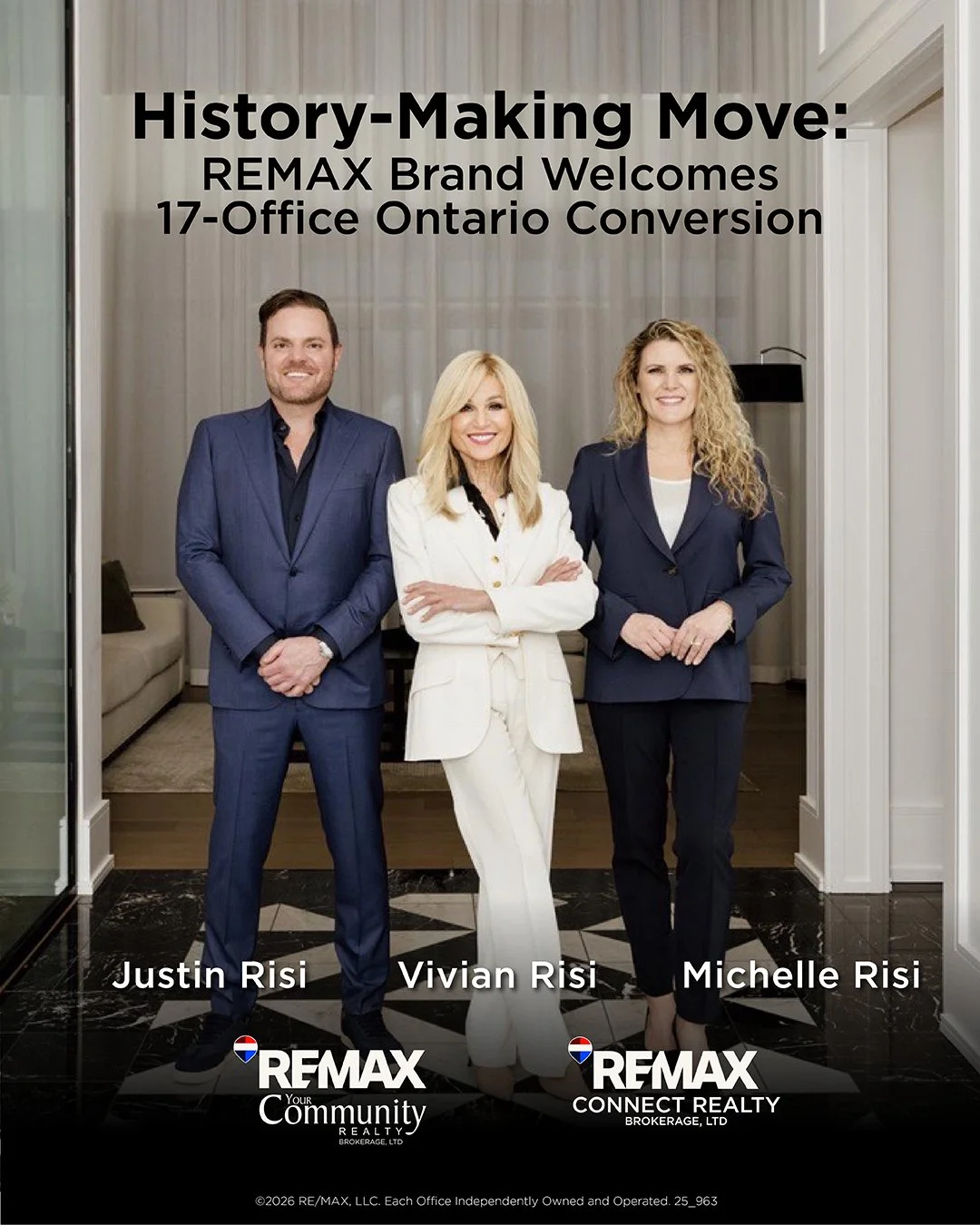 Worldwide brand recognition, global opportunities, #1 national market share in Canada, and luxury and commercial divisions attracted a prominent real estate family – who lead over 1,200 sales associates and more than $3B in combined brokerage product