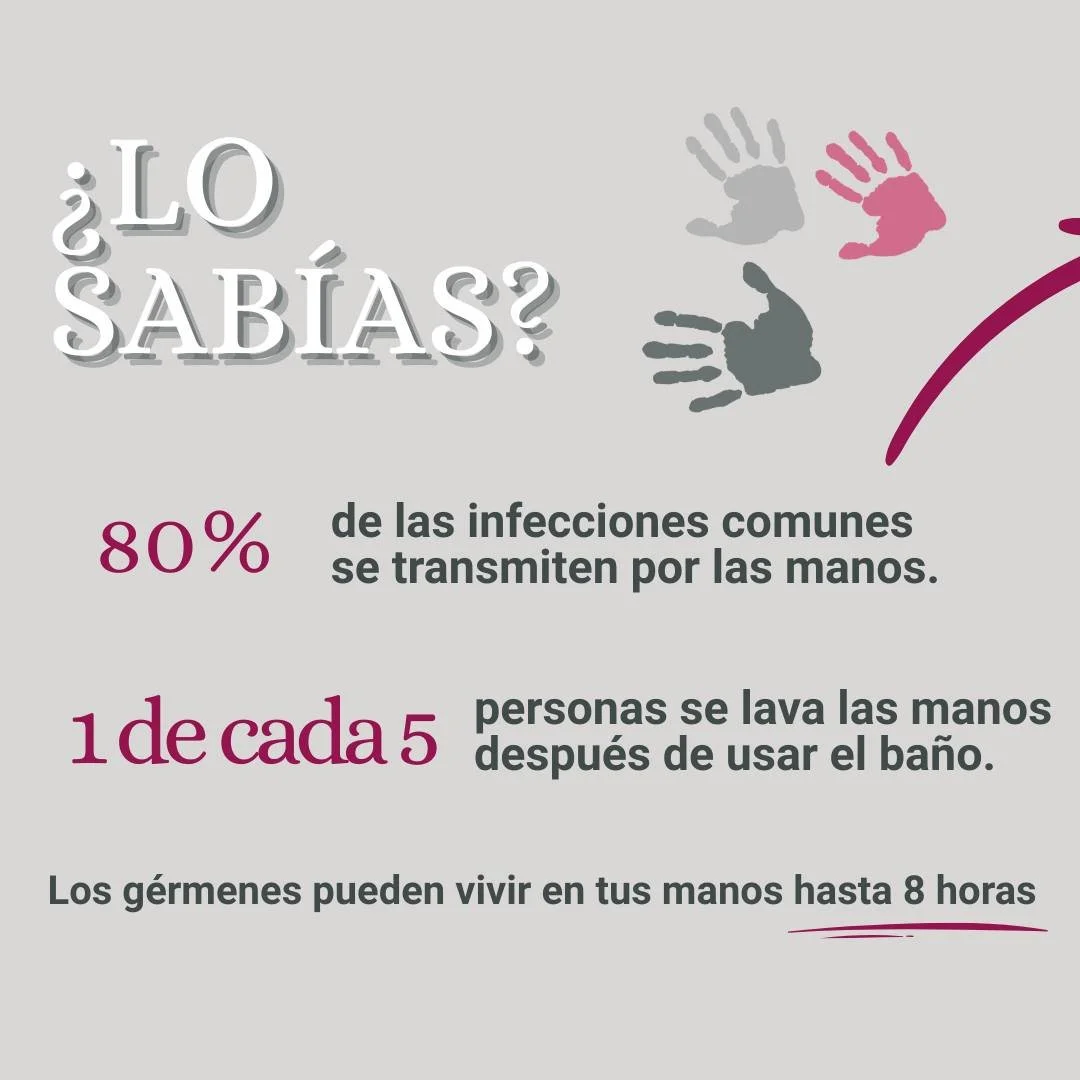 Manos limpias, comunidad saludable. Cada vez que tocamos algo, una puerta, un teclado o damos la mano, podemos transmitir mucho m&aacute;s de lo que pensamos.
 
Lavarse las manos no es solo cuidarte a ti, es tambi&eacute;n proteger a tu familia, comp