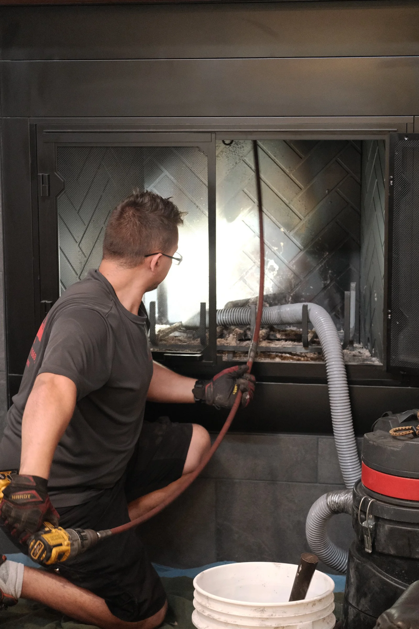 worker starting inspection