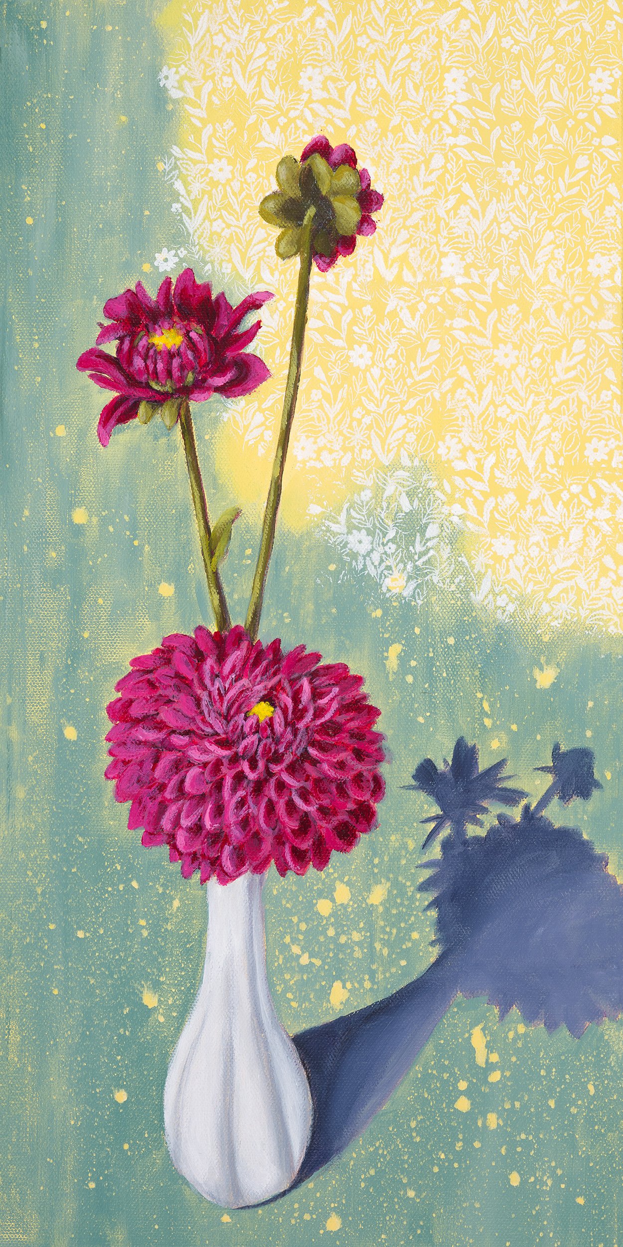 Twilight Dahlias 10x20