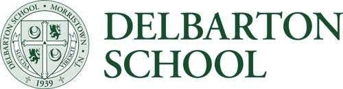 Delbarton School logo featuring the school's crest, establishment date of 1939, and location in Morristown, NJ