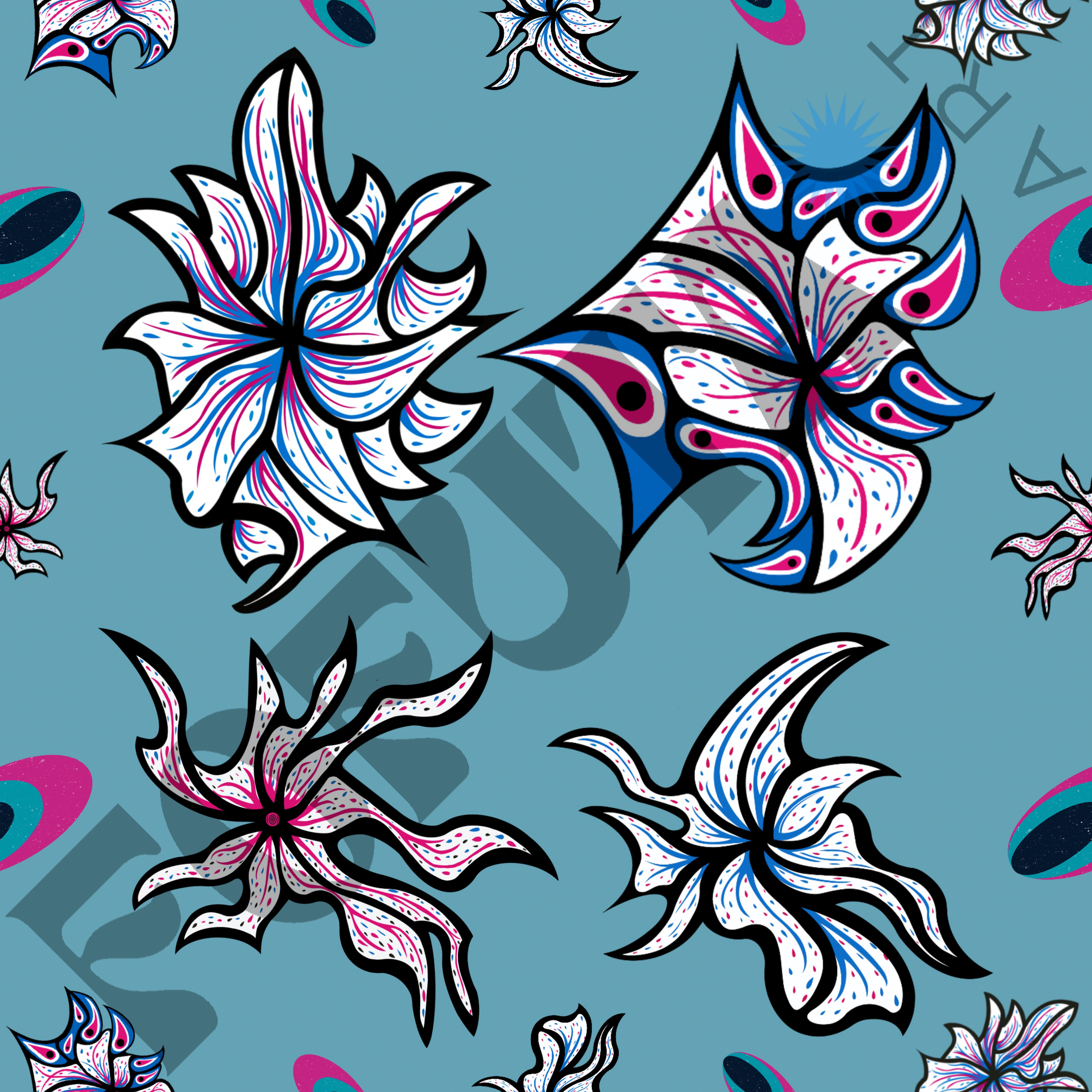 WM-Flowers an Fairies Teal 2.png