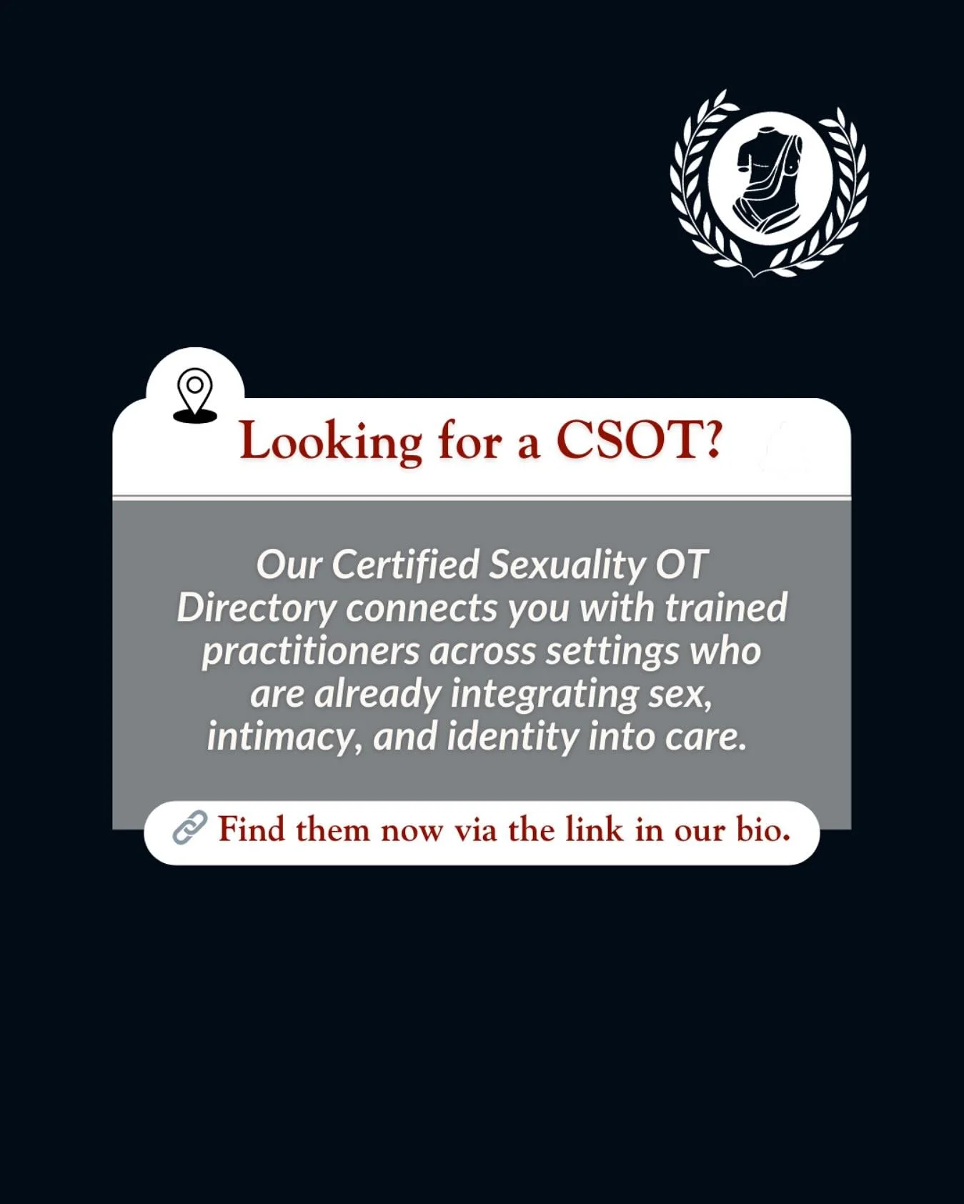 What if finding a Sex OT was as easy as looking it up? That&rsquo;s exactly why we built the Certified Sexuality OT (CSOT) Directory. It&rsquo;s the only searchable list of OTs across the globe who are certified, trained, and already weaving sexualit