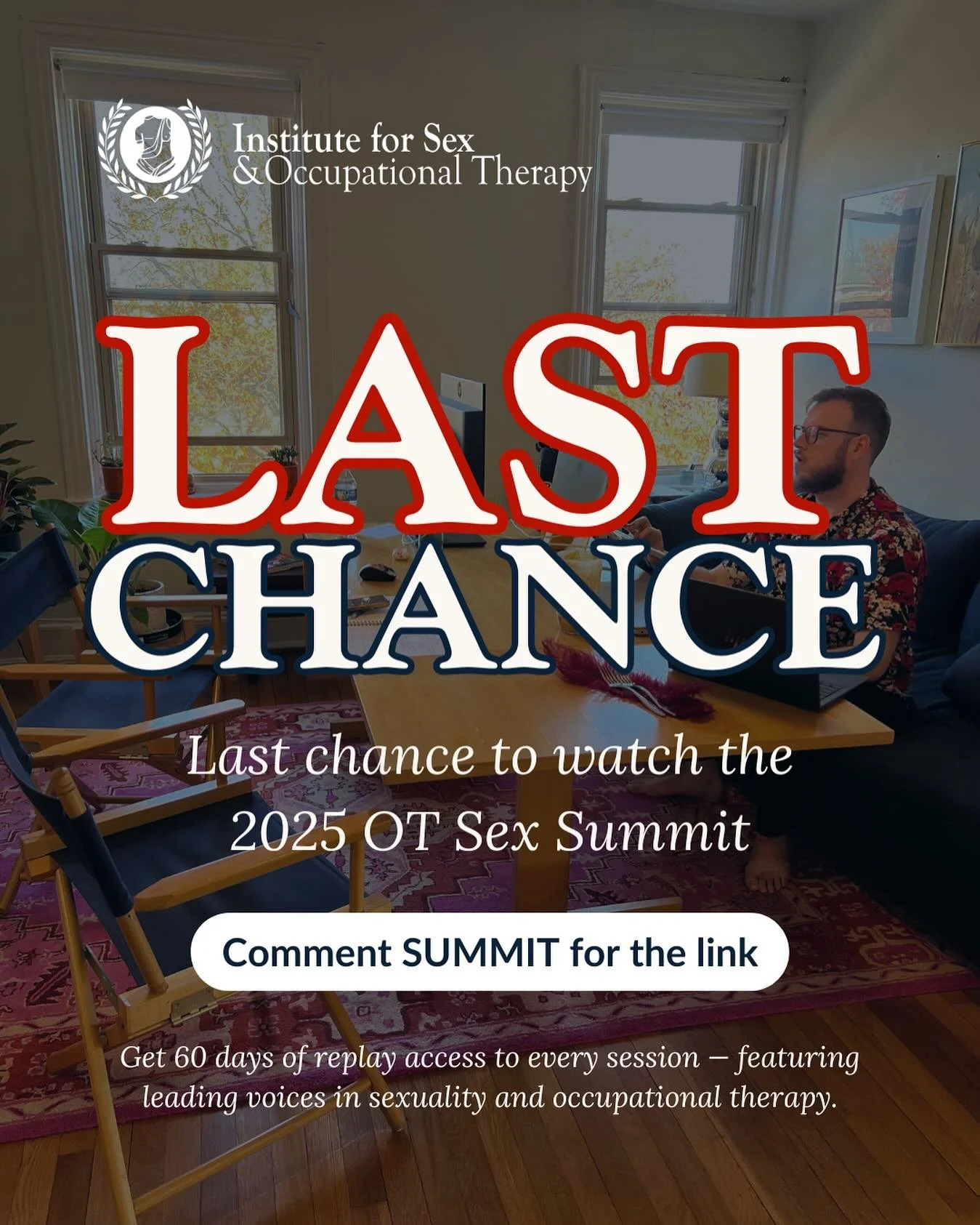 Ticket sales close at midnight. The conversations that would give you a significant boost to your Sex OT practice are just one click away. If you had a little FOMO during the Summit&hellip; you were right to. 👀

Get 60-day access to every recorded s