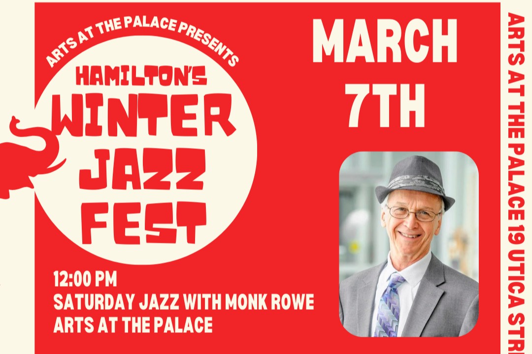 Saturday Jazz in Hamilton with Monk rowe
