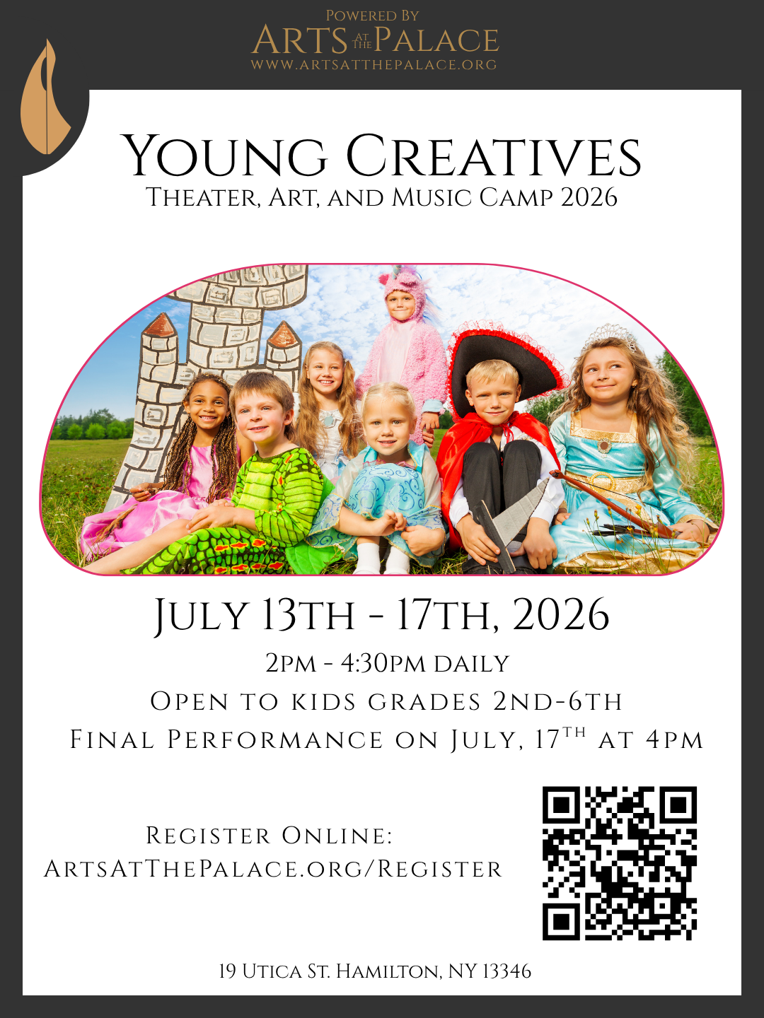 Young Creatives Theater, Art, and Music Camp 2026