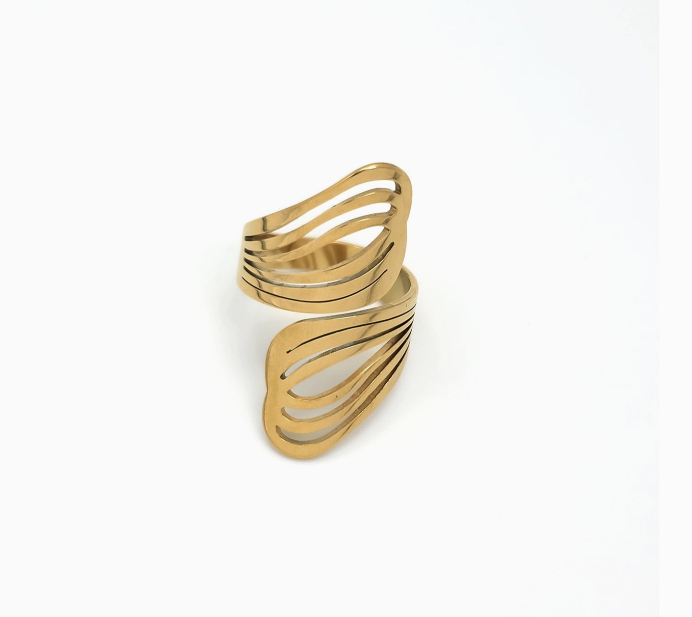 Gold Openwork Statement Ring