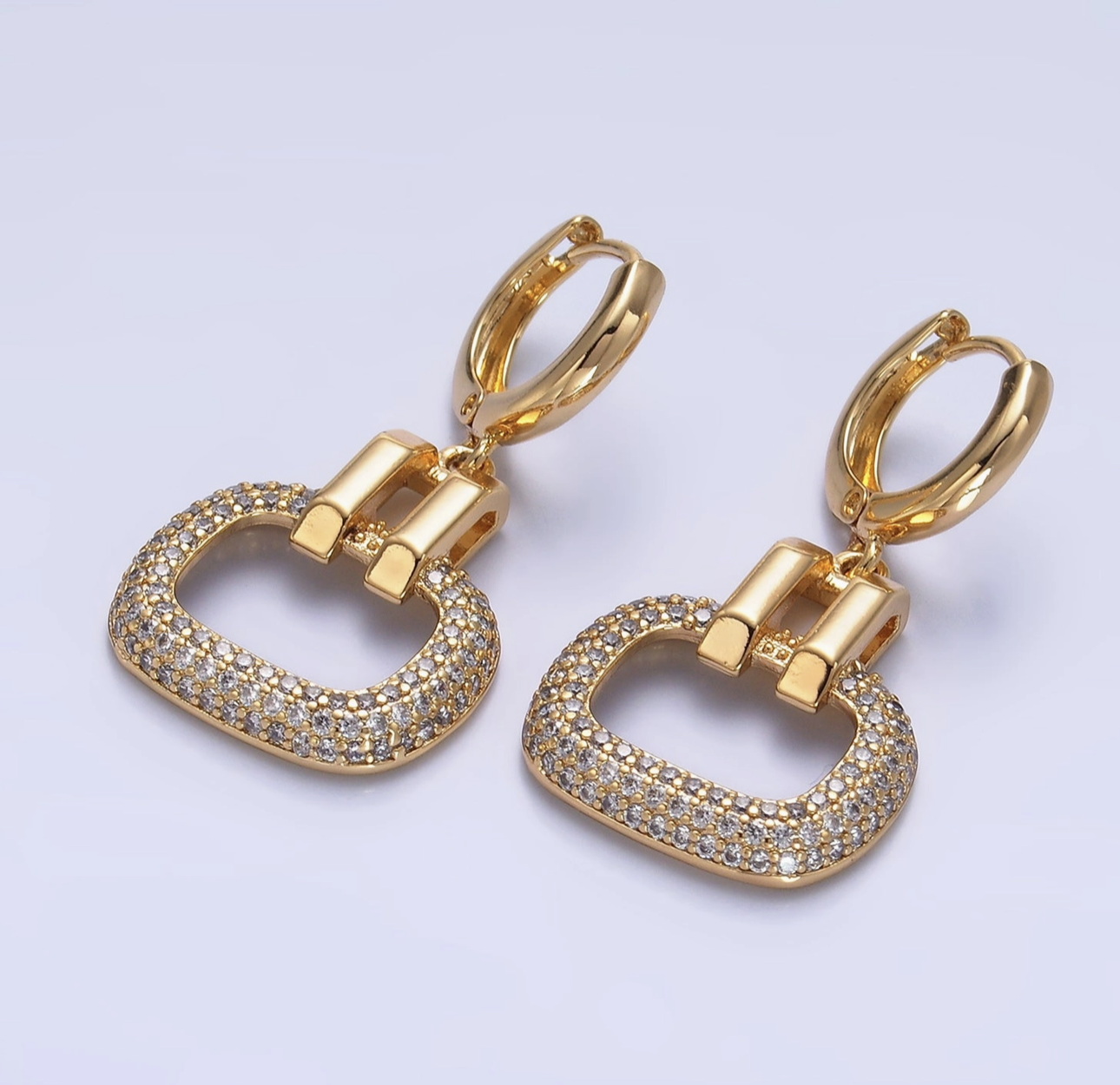 Luxe Gold-Plated Hoop Earrings