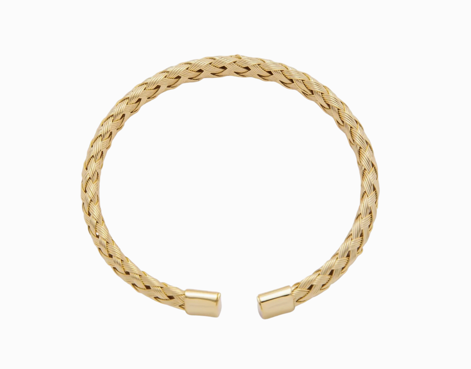Gold-Plated Woven Bracelet