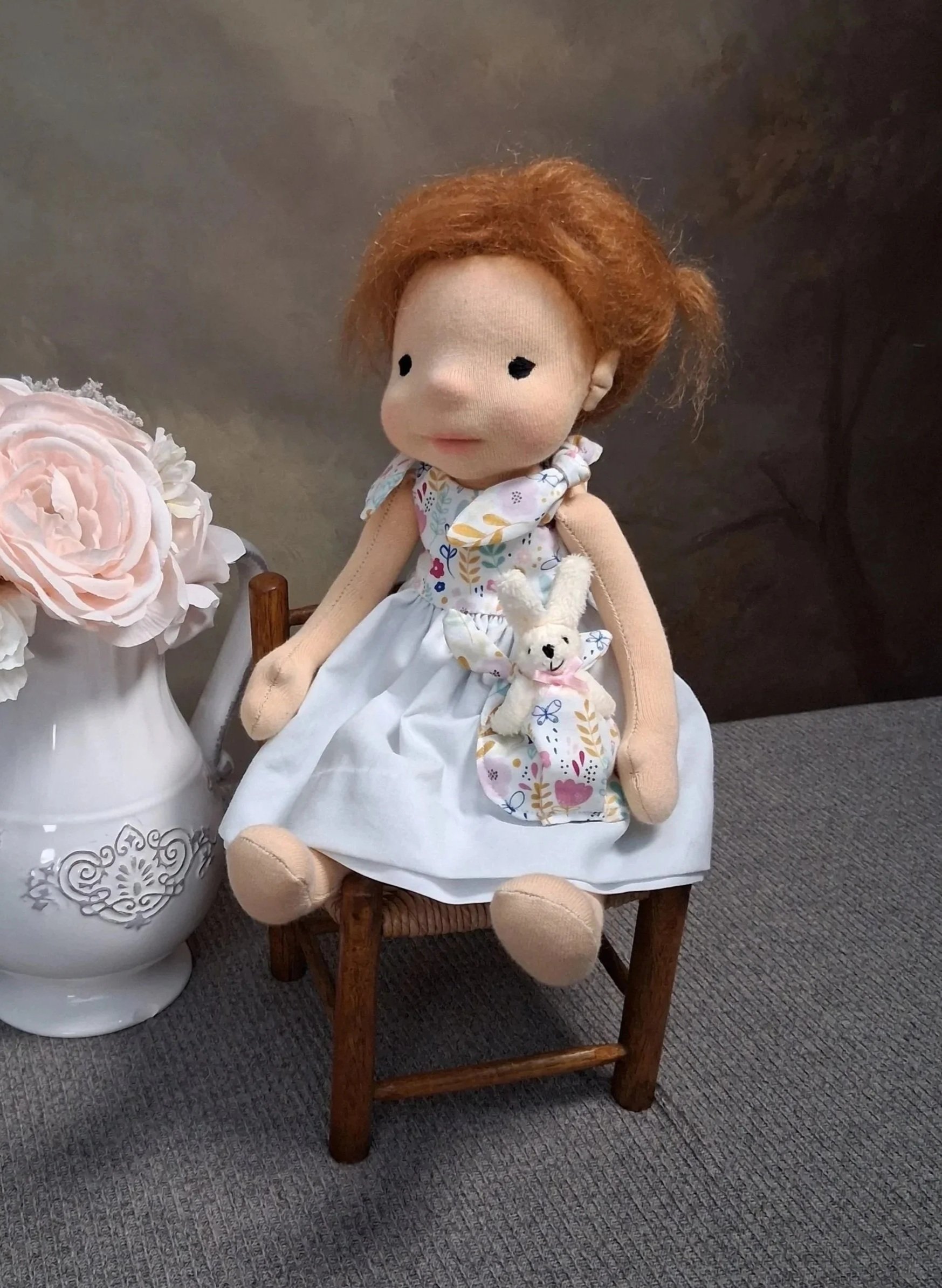 Waldorf inspired natural fiber doll - Willow