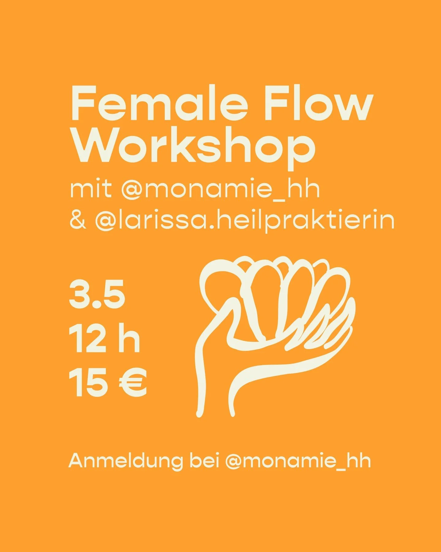 🌸 Female Flow Workshop &ndash; Dein K&ouml;rper. Dein Zyklus. Dein Wissen.
Der weibliche Zyklus ist so viel mehr als nur &bdquo;einmal im Monat&ldquo;.
Und doch werden Beschwerden wie PMS, Regelschmerzen oder Zyklusschwankungen viel zu oft als &quot