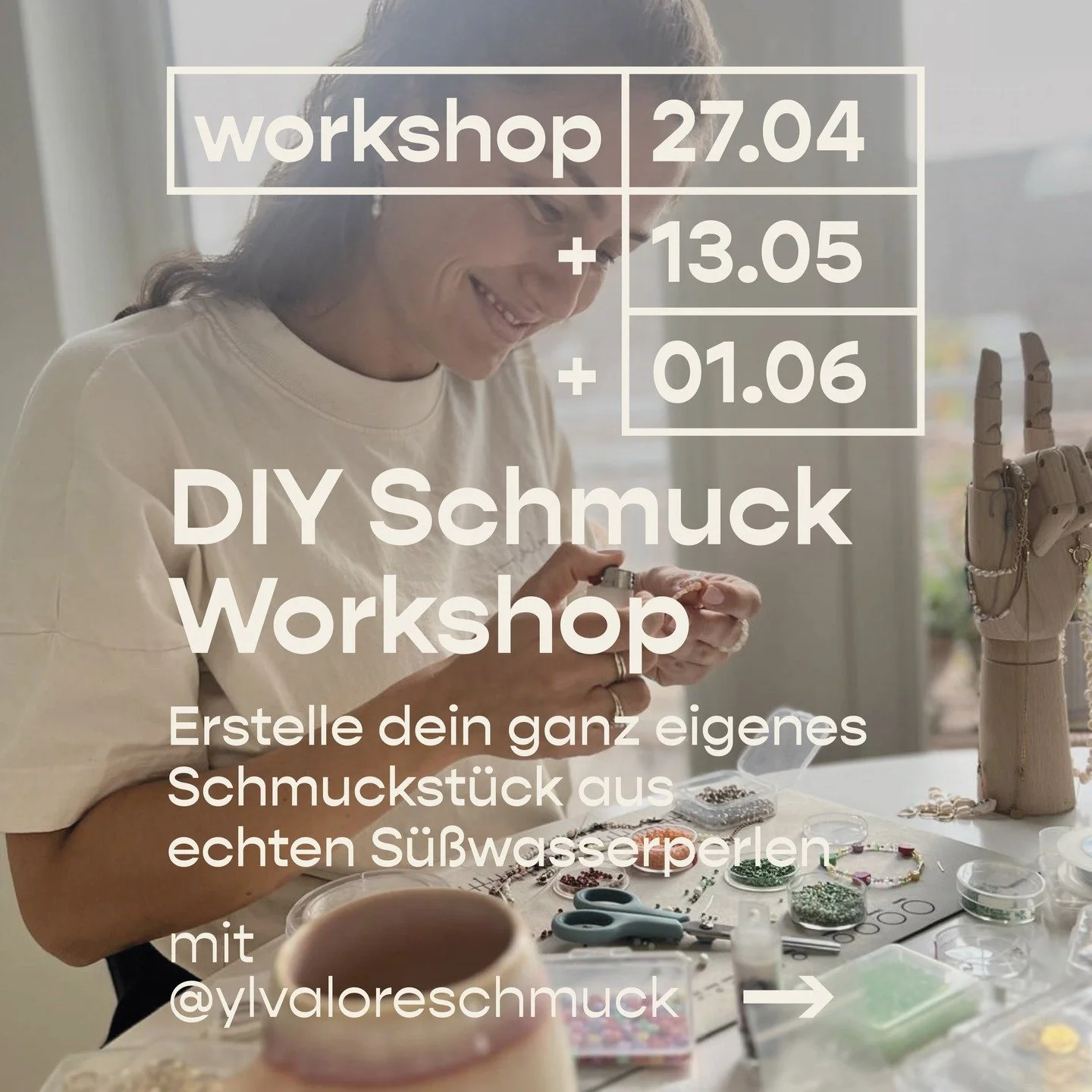 ✨ DIY-Schmuck Workshop ✨
Lust auf eine kreative Zeit mit richtig sch&ouml;nen Vibes mit @ylvaloresschmuck?

Am drein Terminen im Mai und Juni verwandeln wir das chacha in eine kleine Schmuckwerkstatt 💫
Du gestaltest bis zu 3 eigene Schmuckst&uuml;ck