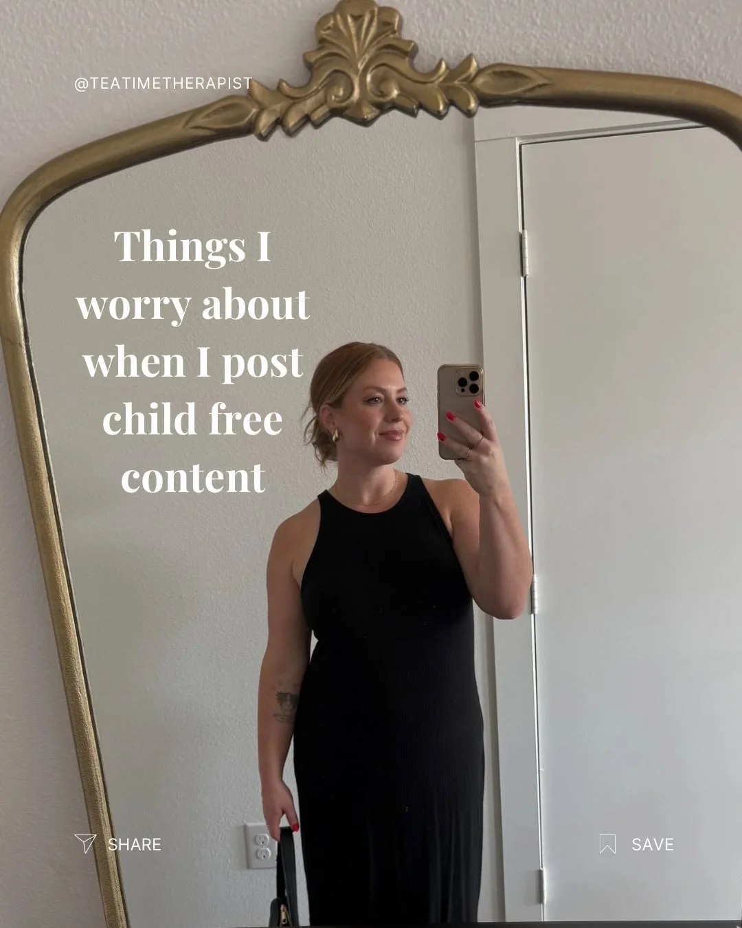 I&rsquo;m well aware that sharing child free content is divisive. It shouldn&rsquo;t be, but ultimately someone isn&rsquo;t going to like it.

What I know as a therapist, is that if something I do and say triggers you that has zero impact on your lif