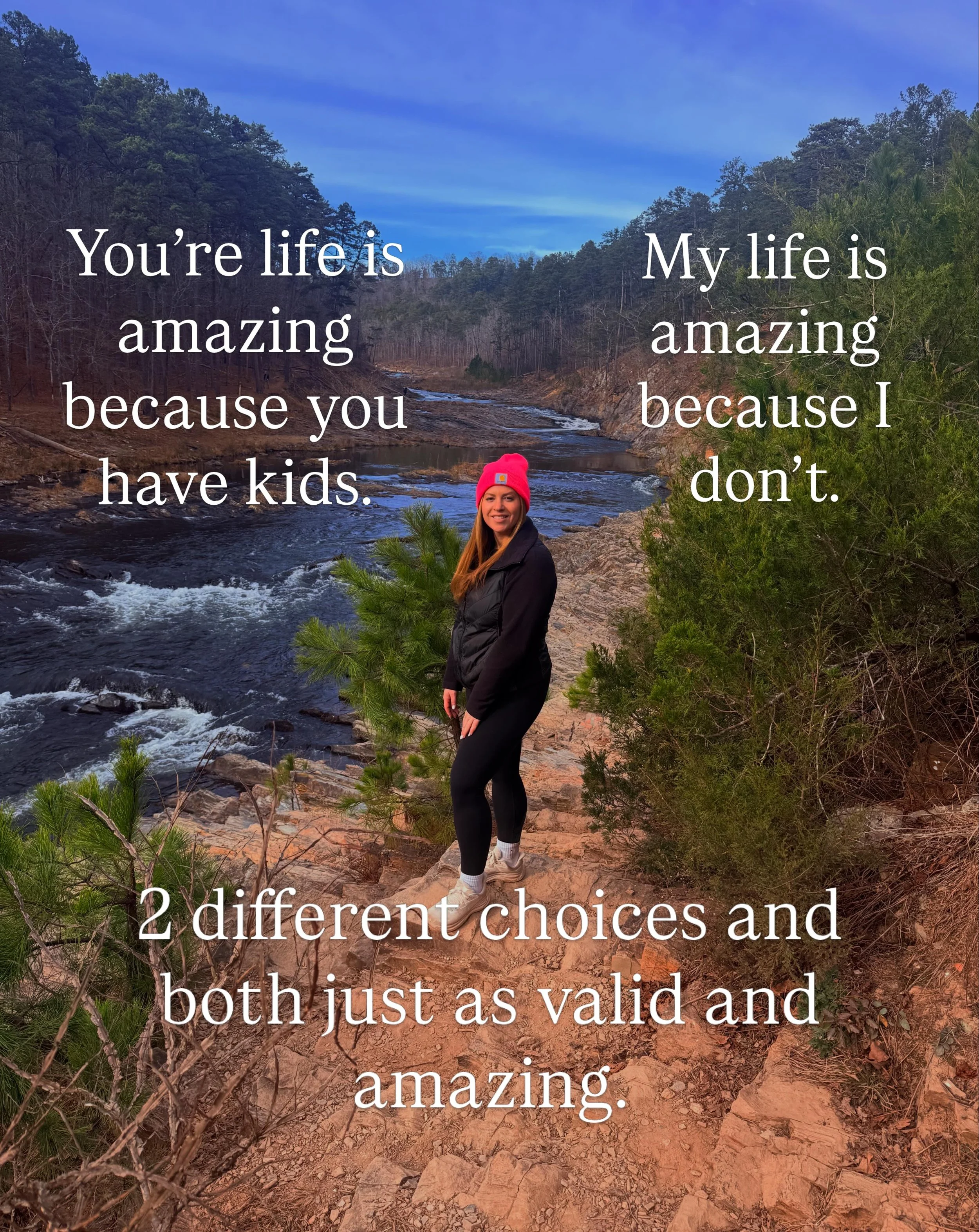 They don&rsquo;t have to be in comparison or negate each other. 

You had tacos for dinner? I had spaghetti. Great! 

You and kids, I won&rsquo;t. Great!! 

It&rsquo;s kinda that simple 🤷🏼&zwj;♀️

#hyperindependence #childfree #ifs #relationaltraum