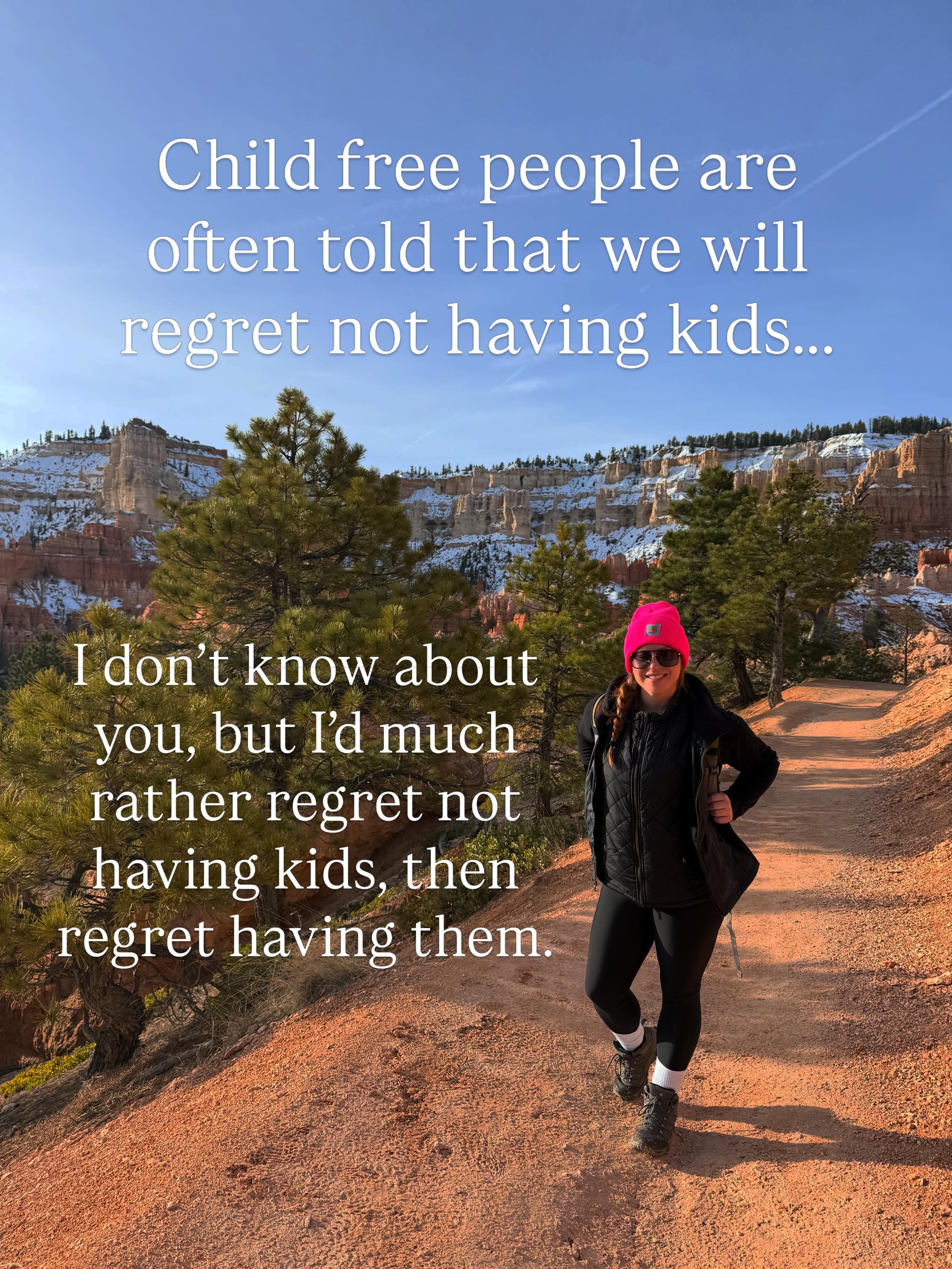 It&rsquo;s something we are told CONSTANTLY. 

But isn&rsquo;t it better that we don&rsquo;t regret a human being, than regret a tiny human being?

#childfree #hyperindependence #attachments #relationaltrauma #ifs