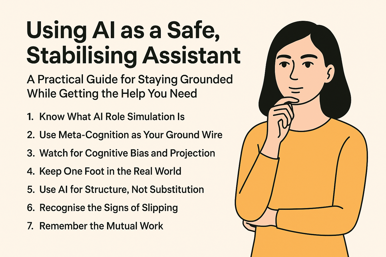 Using AI as a Safe, Stabilising Assistant