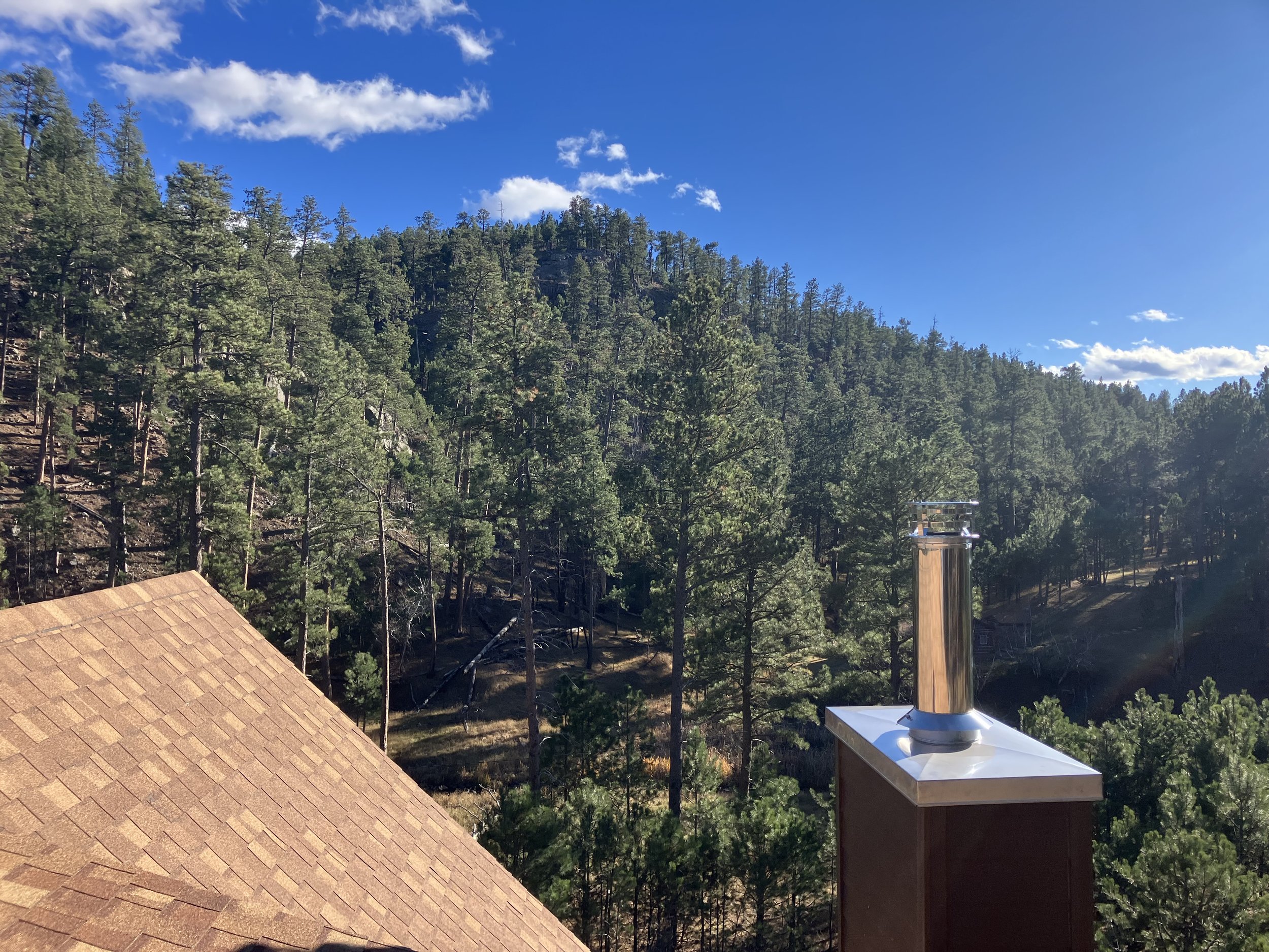 A beautiful new chase cover and class a chimney install