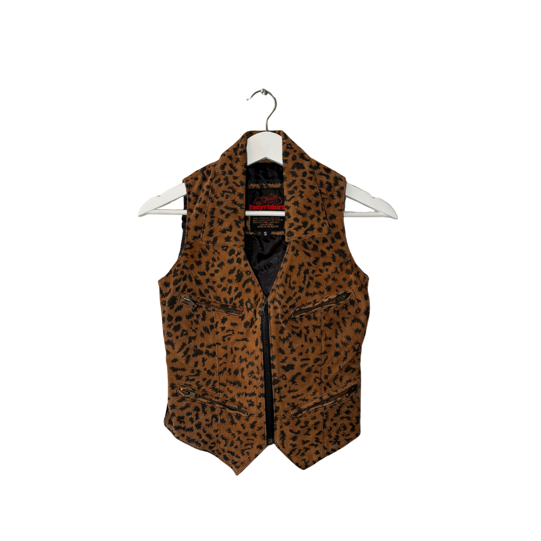 Easyriders Suede Leopard Vest