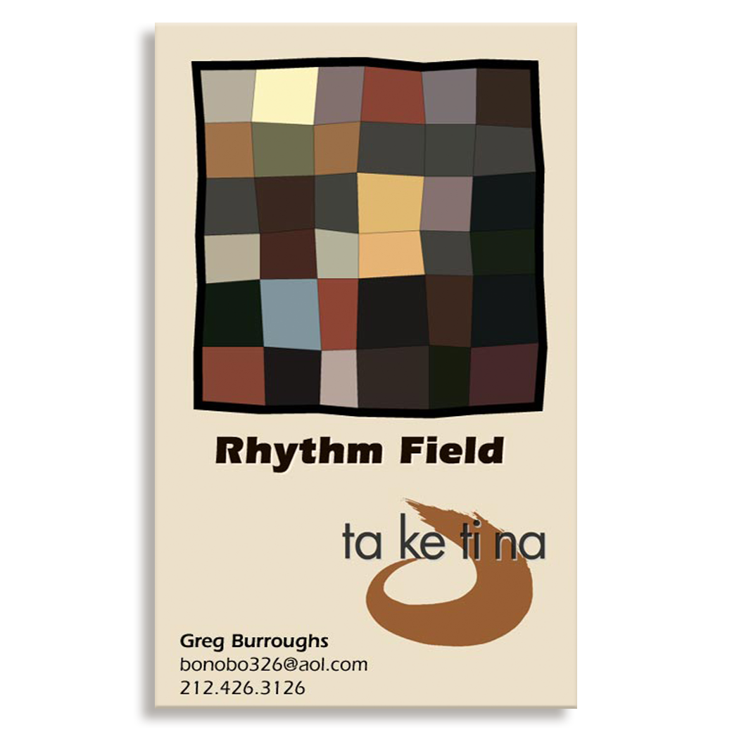 A percussionist and drum teacher needed branding and a logo for his business. The square above, inspired by the paintings of Paul Klee, would build itself randomly on the cover of his website with each visit.