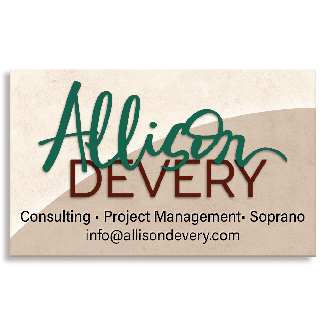 A self-employed professional and peforming artist needed a logo that combined both of these words: the free-flowing artiste and the capable office manager.