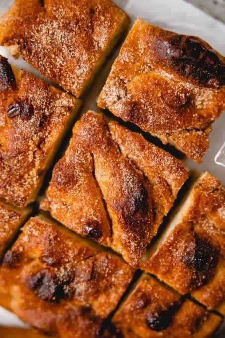 Focaccia: Cinnamon Sugar