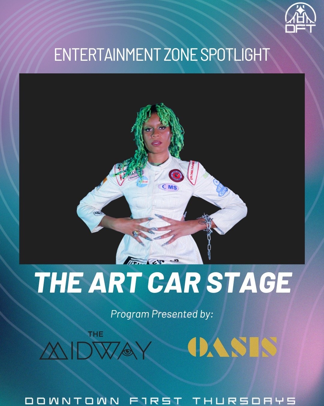 🚐 INTRODUCING: THE ART CAR STAGE!

💃🏼 @TheOasisSF will start the party with drag, DJs, and more in the early evening and set the stage for special guest performers @Aluna &mdash; brought to us by @TheMidwaySF to close out the night!

✨ We&rsquo;re